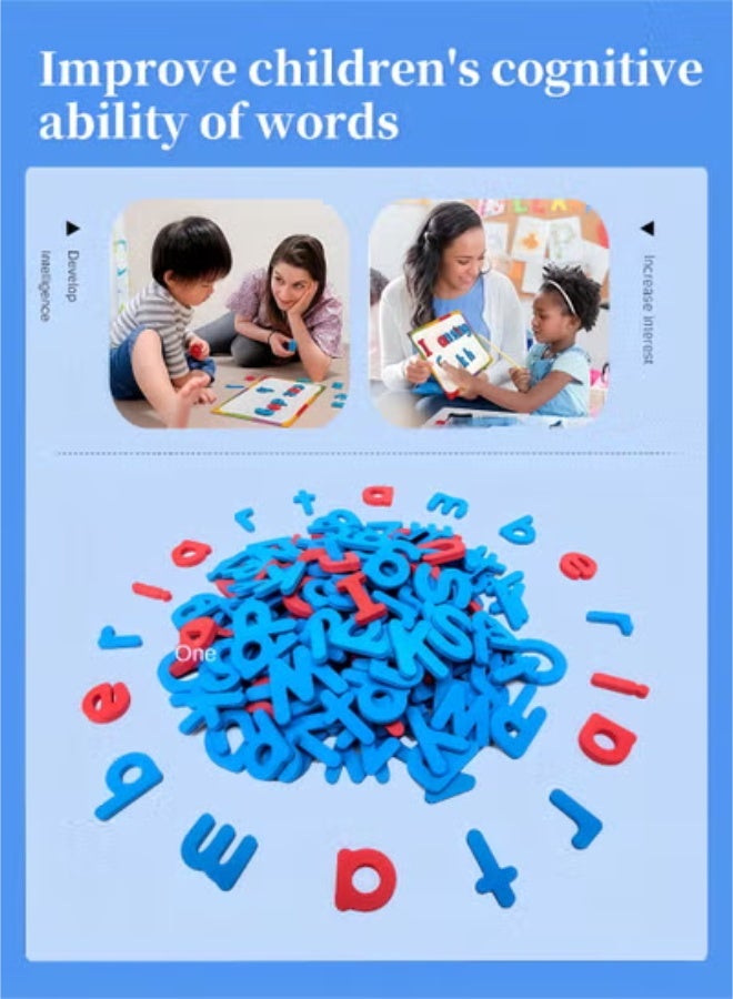 fantasize Magnetic Letters Kit, A-Z Foam Magnetic Letters, Alphabet Letters, 234 Pcs with Large Double-Side Magnet Board, Educational Refrigerator Magnets for Preschool Learning Spelling - Image 5